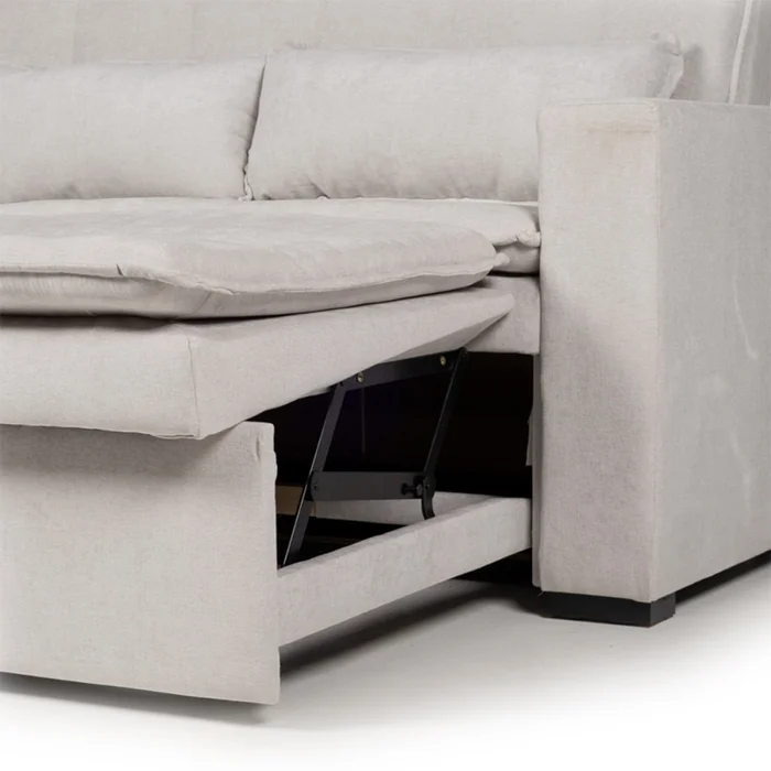 Sofá Cama Londres - Tela Microfibra - TC1009 (Plata) en Gris - Sillones y sofás, Uruguay | Nyr, vista 7