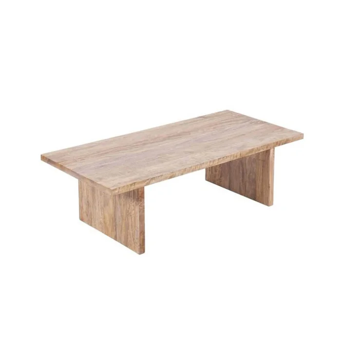 Mesa Ratona Madera Natural-beige Mango Natural en Madera natural - Mesas de living, Uruguay | Divino, vista 2