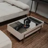 Mesa de Living Vidrio y Metal - Línea París - Blanco en Dorado - Mesas de living, Uruguay | Ecowood, vista 7 de 8