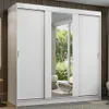 Ropero Placard Matrimonial Reno 180CM Pareja con 1 Espejo 3 Puertas Co - Roperos y placares, Uruguay | Balton, vista 3 de 24