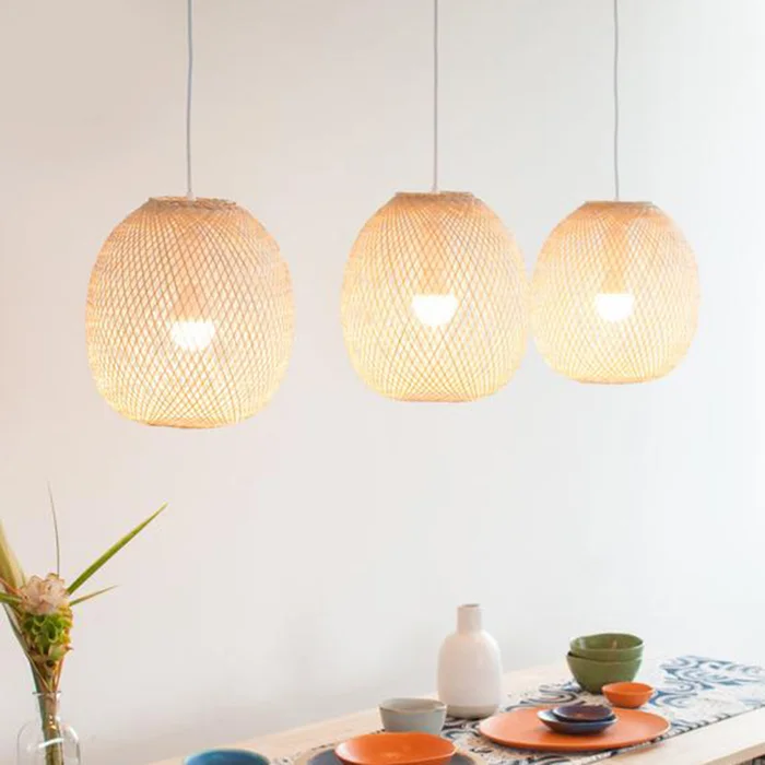 Pantalla Bamboó Bola en Madera natural - Lámparas colgantes, Uruguay | Decoramuss