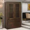 Cristalero 4 Puertas Canela en Marrón - Muebles para TV, Uruguay | Nario Hogar, vista 1 de 2