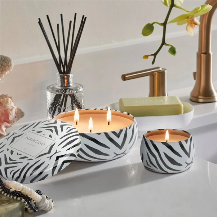 VELA AROMATICA 370ML LATA DISEÑO CEBRA - Velas y Portavelas, Uruguay | Koz, vista 2