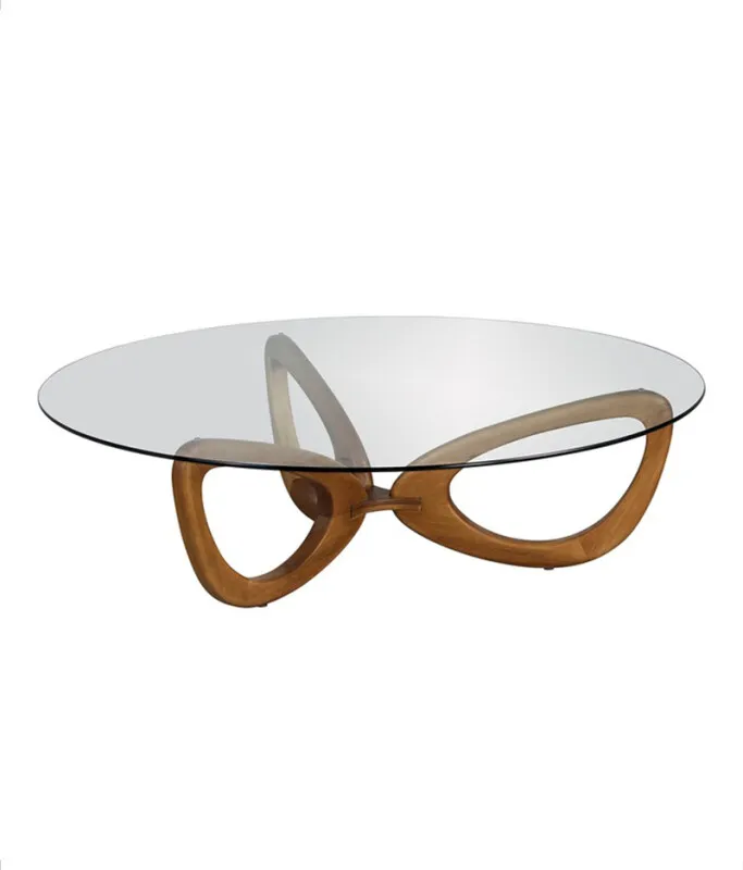 MESA DE LIVING MOOI NATURAL 100x100X35H CM en Madera natural - Mesas de living, Uruguay | Vinibel