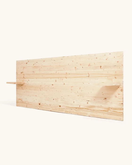 Cabecero con mesitas de noche Nala en Madera natural - Respaldos de cama, Uruguay | Treehouse Deco, vista 3