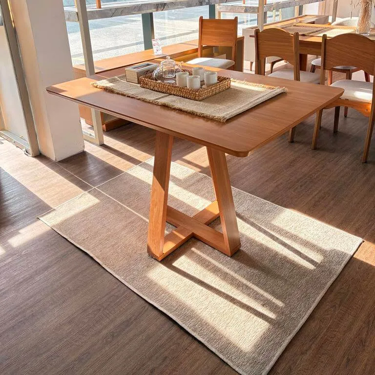 Mesa de comedor Alva - 120CM en Madera natural - Mesas de comedor, Uruguay | Balton