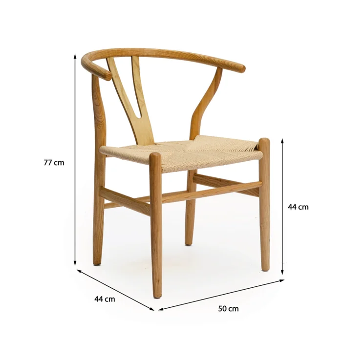 Silla Wishbone - Natural en Madera natural - Sillas, Uruguay | Walnut, vista 4
