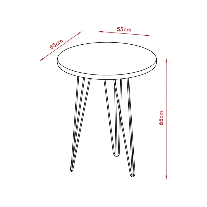 MESA DE APOYO EVOLUTION CANELA 530 CH9030BC - Mesas de living, Uruguay | Rosas Hermanos, vista 2