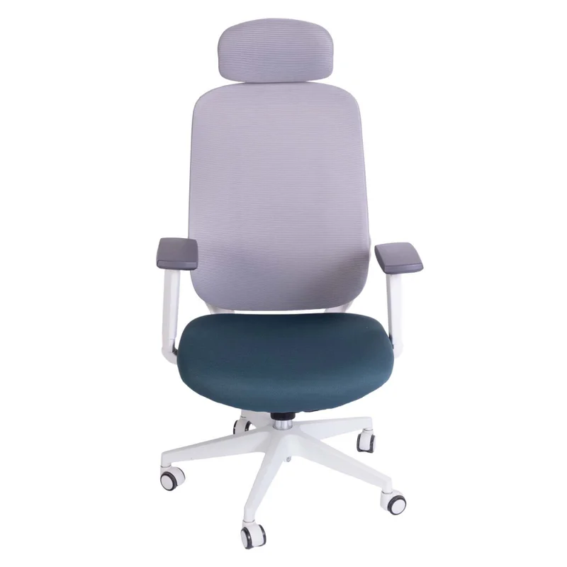 Silla De Oficina Malla Blanco Damasco en Multicolor - Escritorios y sillas de escritorio, Uruguay | Divino, vista 3