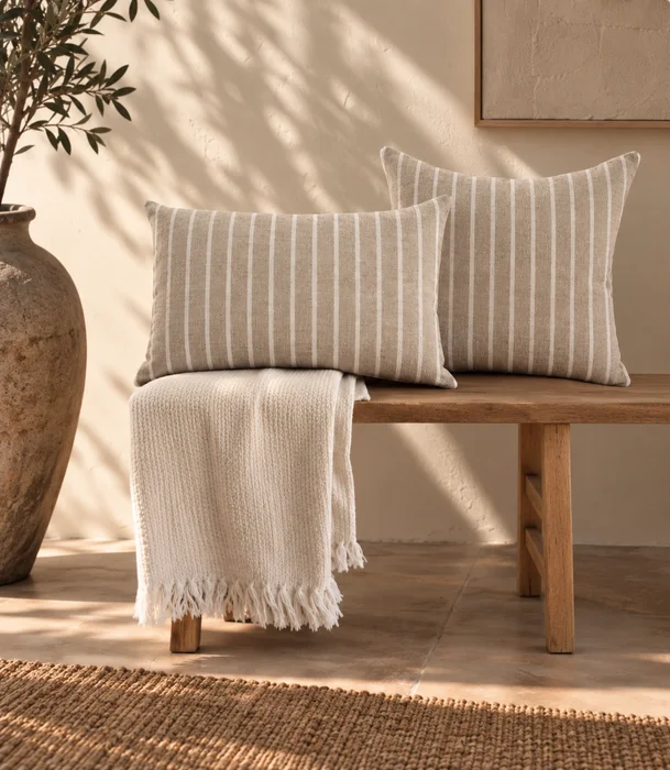 Duo  Mara en Beige - Textiles, Uruguay | Decilo con Alma, vista 2