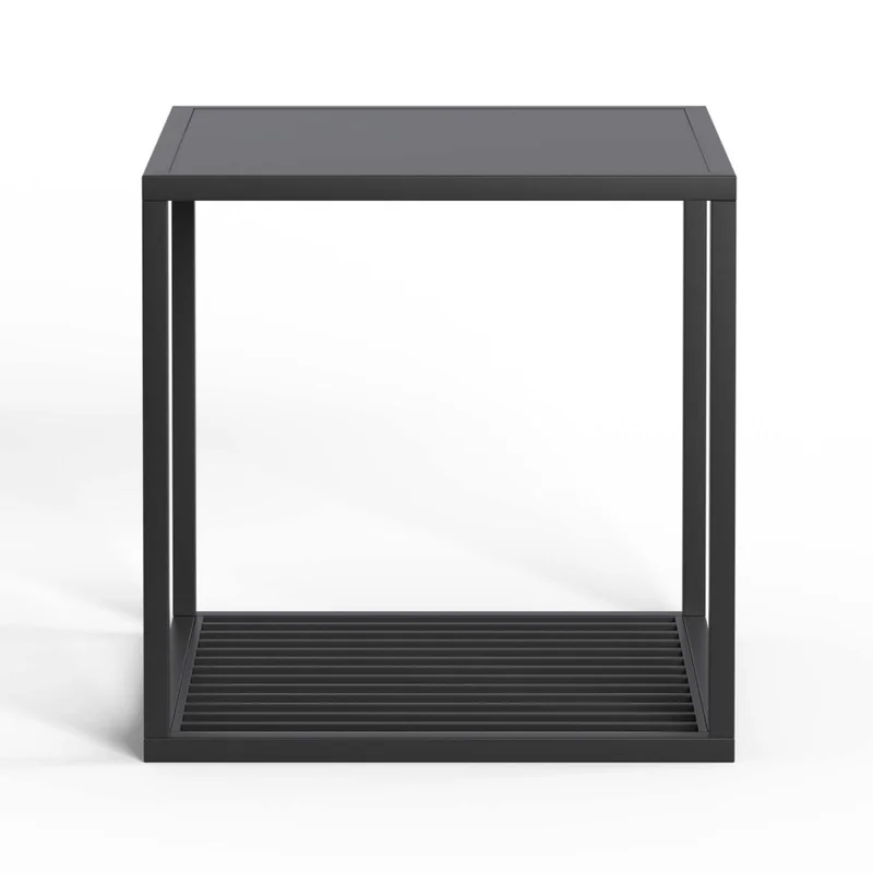 Mesa Lateral Metal Negro Olivia en Negro - Mesas de living, Uruguay | Divino, vista 3