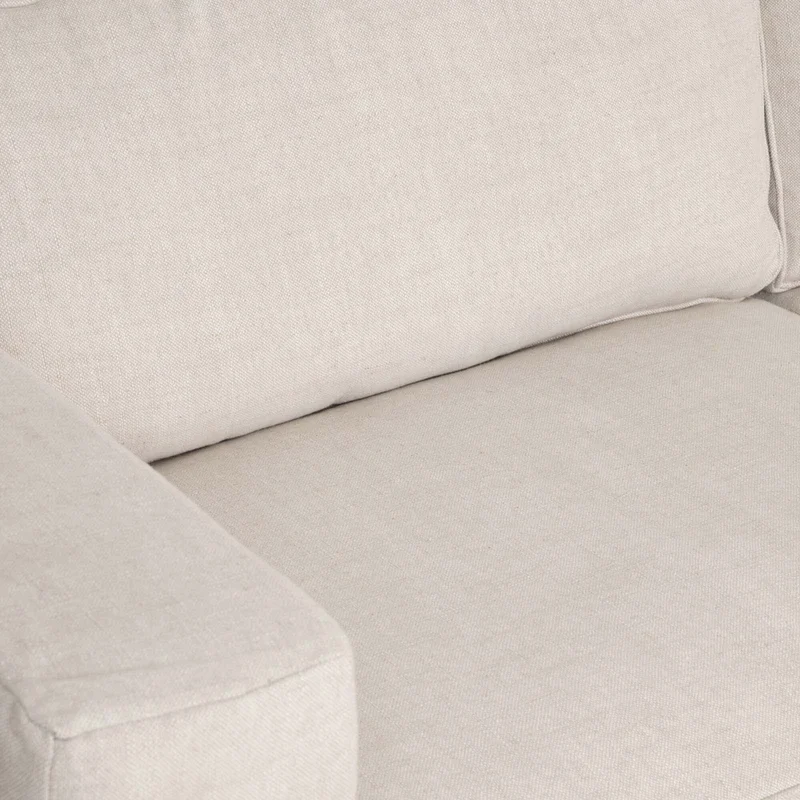 Sofá Con Funda Desmonttable 3 Cuerpos Tela-y-madera Natural-beige Charlie Natural en Madera natural - Sillones y sofás, Uruguay | Divino, vista 4