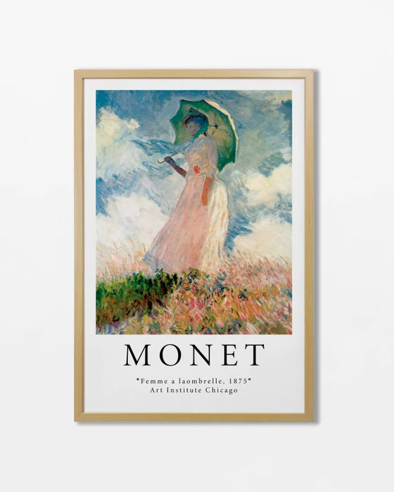 Monet - Femme a laombrelle - Láminas, Uruguay | La Cuadrería