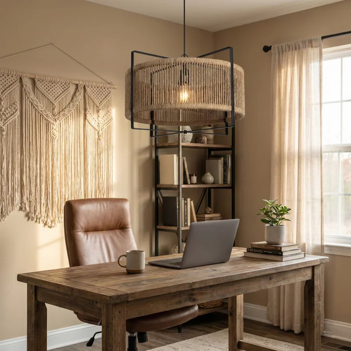 Colgante Nativo Ring Cord en Beige - Lámparas colgantes, Uruguay | La Perla, vista 3
