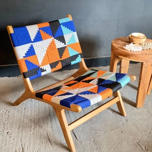 Butaca multicolor patrón geométrico - Butacas, banquetas y puffs, Uruguay | Balihai