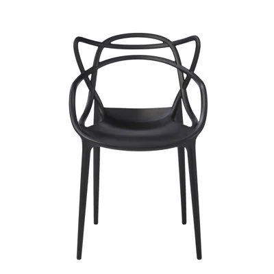 Silla Allegra Polipropileno - Negra en Negro - Sillas, Uruguay | Berna home, vista 2