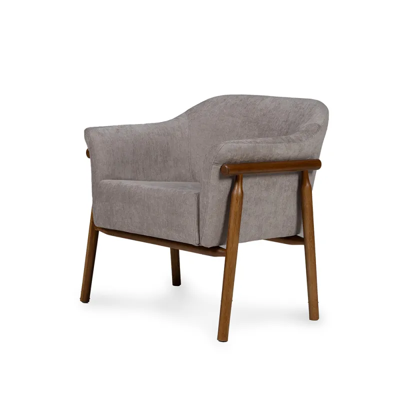 Butaca Lucca - Tela Microfibra - C51 (Castaño) en Beige, Uruguay | NYR