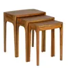 Set Mesas Madera Marron Vintage Castaño en Marrón - Mesas de living, Uruguay | Divino, vista 2 de 6