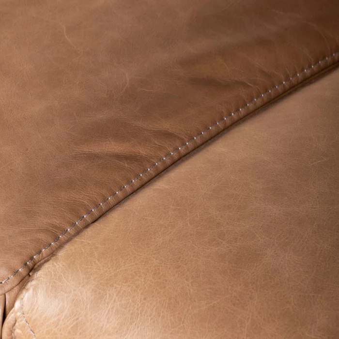 Sofa 3 Cuerpos Cuero-100-natural Marron Porto Camel en Beige - Sillones y sofás, Uruguay | Divino, vista 6