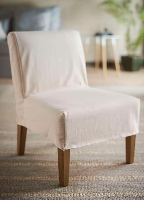 SILLA SOHO - FUNDA JEAN NATURAL LAVABLE en Blanco - Butacas, banquetas y puffs, Uruguay | La Iberica