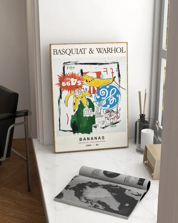 Basquiat & Warhol - Bananas en Multicolor - Láminas, Uruguay | La Cuadrería, vista 2