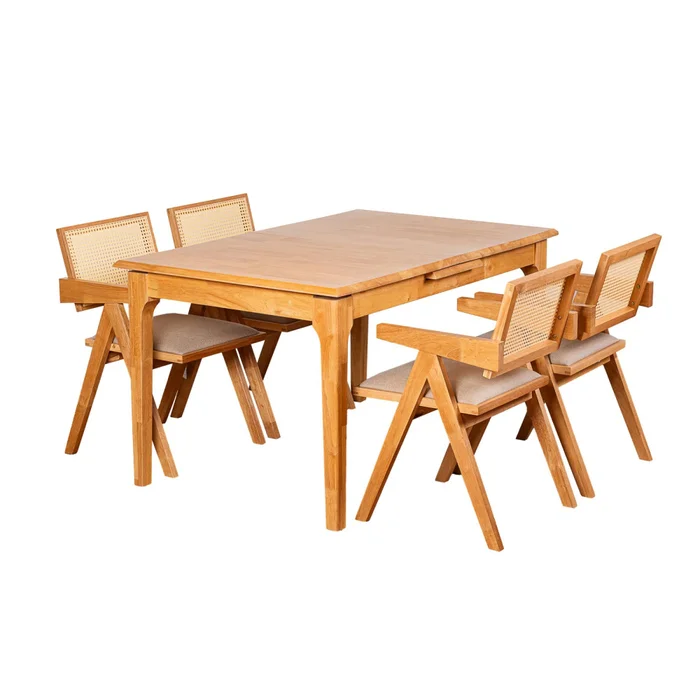 Mesa Extensible Madera Natural-beige Inari en Madera natural - Mesas de comedor, Uruguay | Divino, vista 6