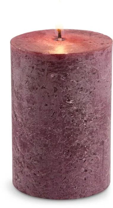 Vela pilar RENE Ø7xH10cm marrón en Violeta - Velas y Portavelas, Uruguay | JYSK