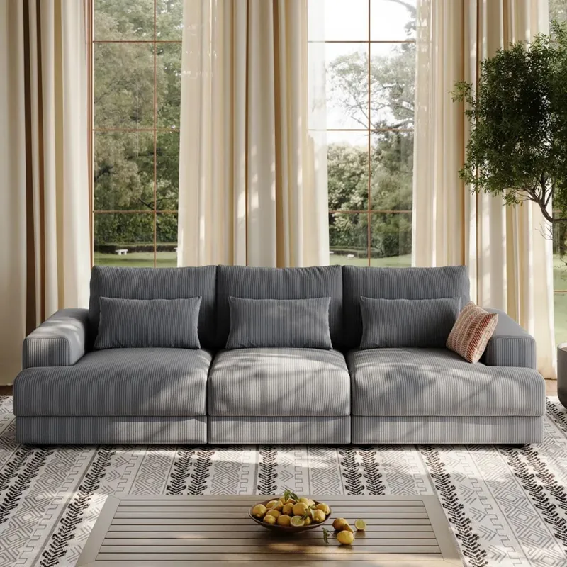 SILLÓN NUVOLA GRIS 4 CUERPOS - Sillones y sofás, Uruguay | Viasono