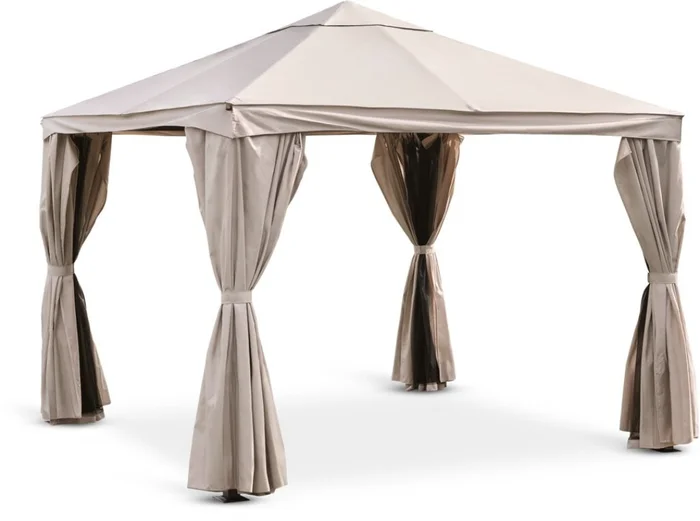 Gazebo NORDMARKA 3x3x2,78 m beige en Beige - Muebles para el exterior, Uruguay | JYSK