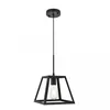 Colgante trapecio 1 lámpara negro 21cm E27 en Negro - Lámparas colgantes, Uruguay | Iluminica, vista 3 de 6