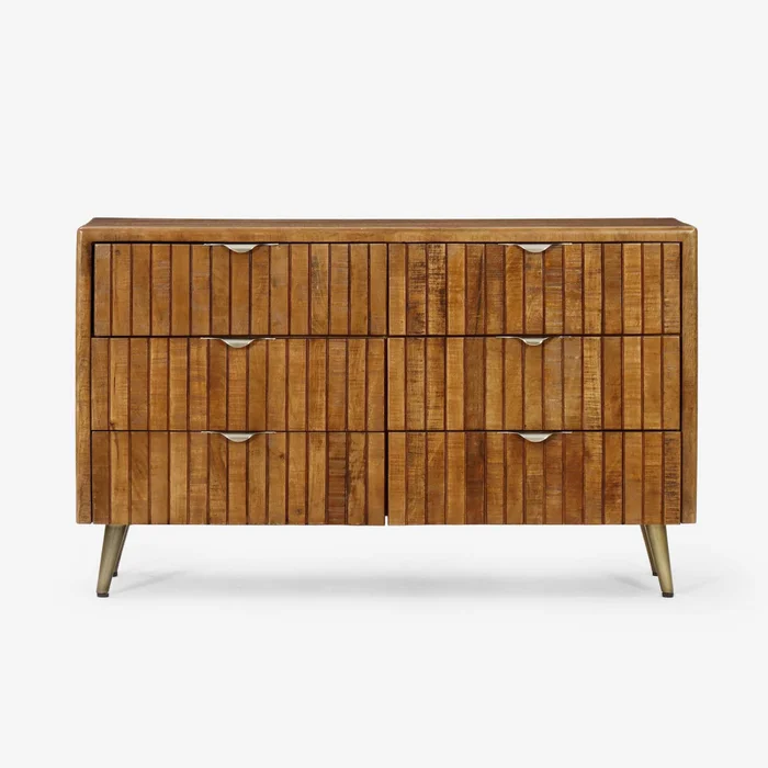 Cómoda 125cm Madera Marron Renee en Madera natural - Cómodas, Uruguay | Divino, vista 2