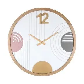 Reloj de pared - Líneas y círculos en Multicolor - Decoración, Uruguay | Concetto Casa