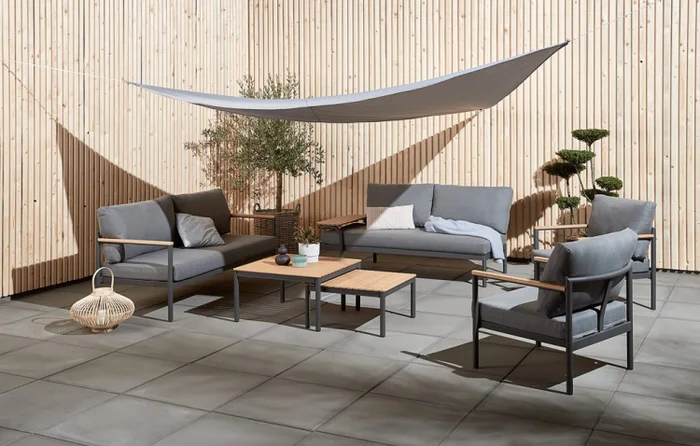 Juego de jardín ODDESUND 4-5 personas gris en Gris - Muebles para el exterior, Uruguay | JYSK, vista 2