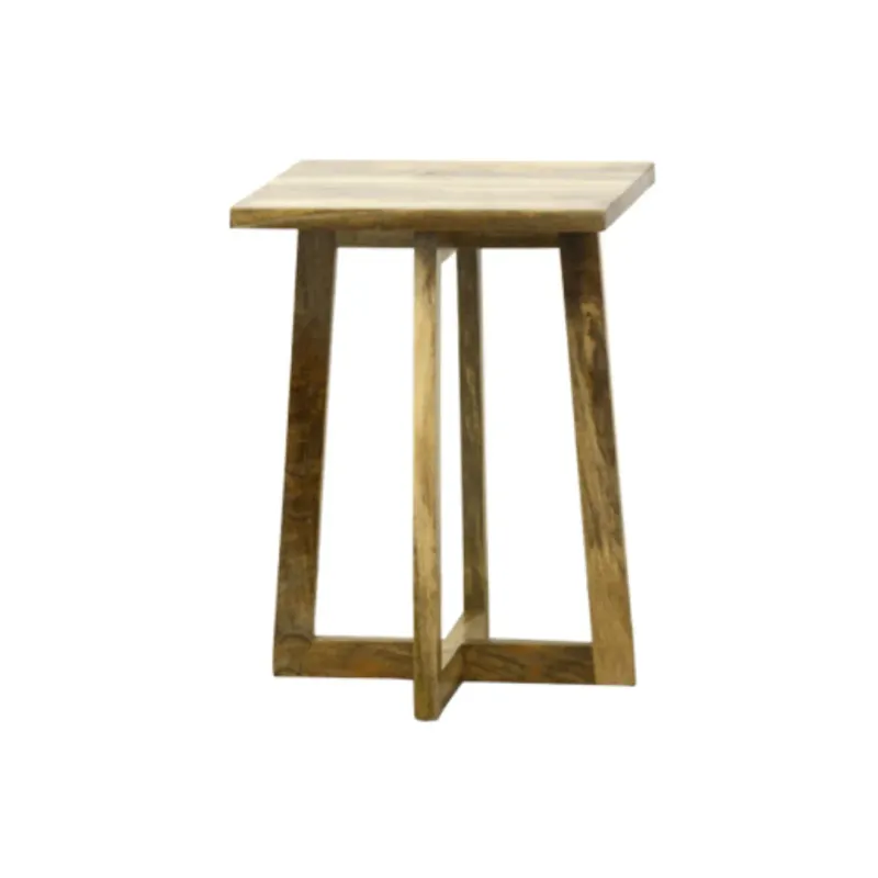 M16 Mesa auxiliar 45x45x62 en Madera natural - Mesas de living, Uruguay | Victoriana