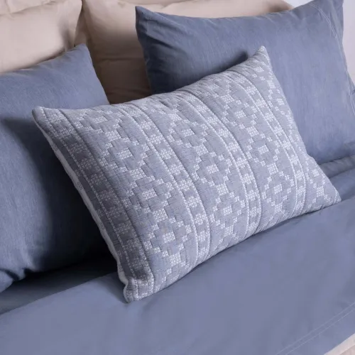 Almohadón Stripe Jacquard Jacquard Cross - Textiles, Uruguay | Divino