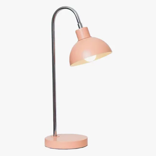 Lámpara de Escritorio Portátil Kalo - Metal lila o salmón,  Diseño Moderno en Salmón - Lámparas de mesa, Uruguay | Bascuhouse