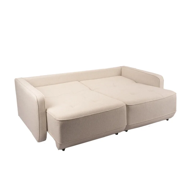 Sofá cama 3 cuerpos San Carlos - Beige en Beige - Sillones y sofás, Uruguay | Nario Hogar, vista 3
