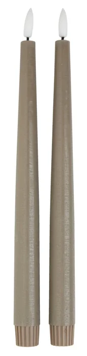 Vela LED GUDMUND A29cm 2 unidades en Gris - Velas y Portavelas, Uruguay | JYSK