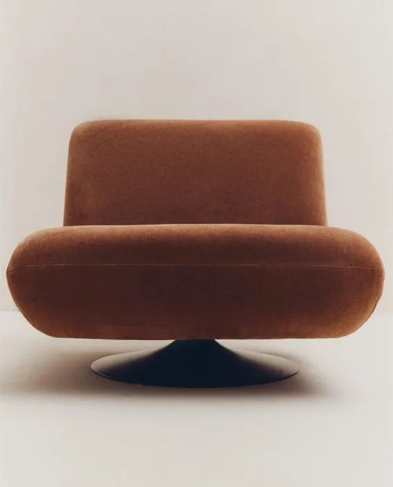 BUTACA GIRATORIA TERCIOPELO en Rosa, Uruguay | Zara Home