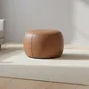 Puff Cuero Marron Olten Camel en Marrón - Sillones y sofás, Uruguay | Divino, vista 1 de 5