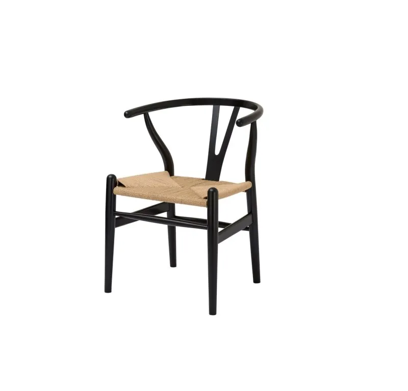 Silla WISHBONE en Madera - Negro en Negro - Sillas, Uruguay | Finkel