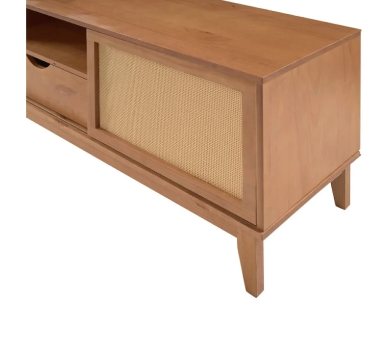 Rack Tv Urban 2 Puertas 1 Cajon 1.60 Oak-miel en Madera natural - Muebles para TV, Uruguay | Albanés, vista 3