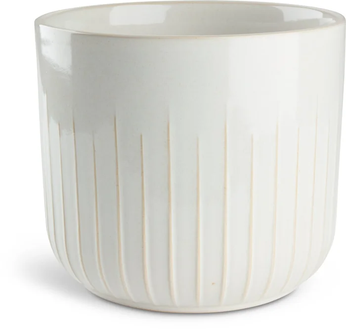 Maceta KNUDSEN Ø20xA18cm blanco en Blanco - Macetas, Uruguay | JYSK