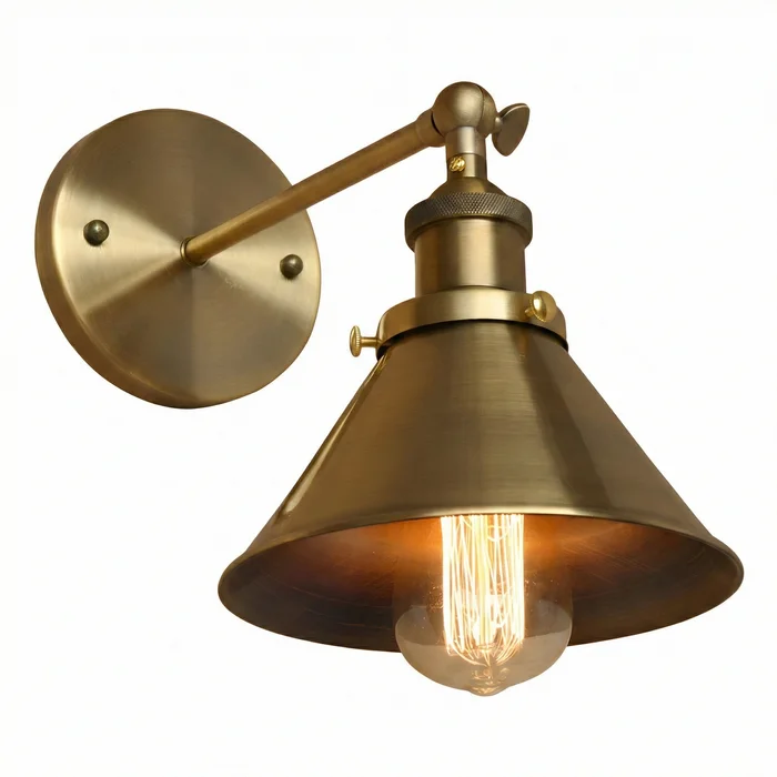Aplique de Pared Antique Bronze en Dorado - Iluminación, Uruguay | La Perla