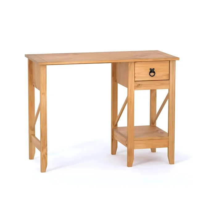 Escritorio con Cajón - Open Linea mexicana - Natural en Madera natural - Escritorios y sillas de escritorio, Uruguay | Rústico Hogar, vista 2