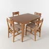 Juego de Comedor Olmo - Mesa 120 + 4 sillas - 0001 (Miel) en Marrón - Mesas de comedor, Uruguay | NYR, vista 3 de 8