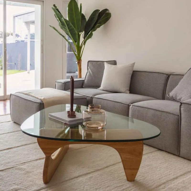 Mesa Noguchi - Nogal en Marrón - Mesas de living, Uruguay | Walnut