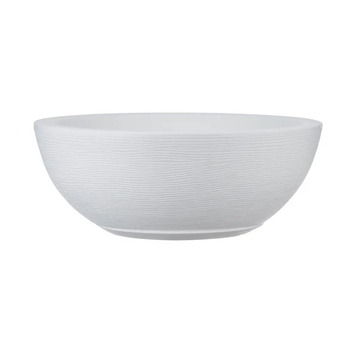 MACETA 44X19CM AMSTERDA GRAPHITO BLANCA en Blanco - Macetas, Uruguay | Decohogar
