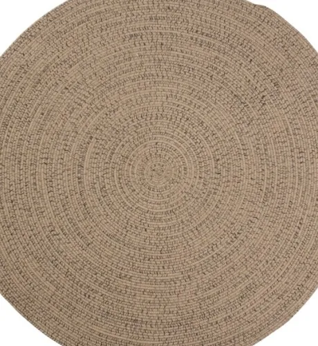 Alfombra BUESTARR Ø120 natural/gris en Gris - Textiles, Uruguay | JYSK