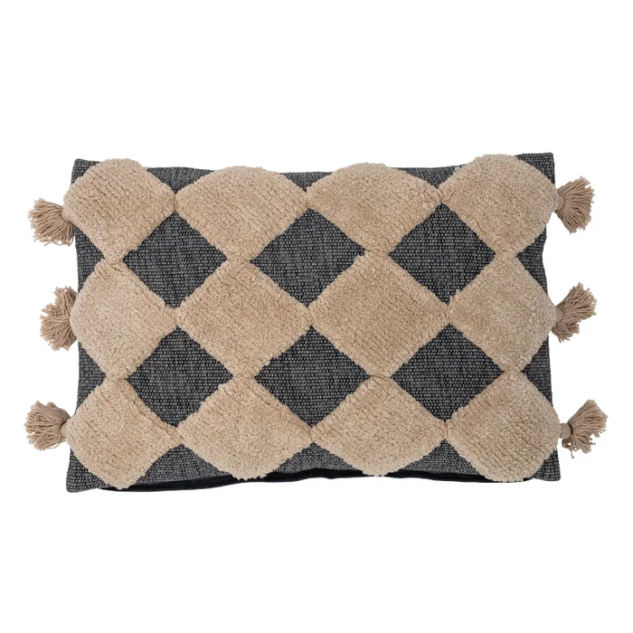Elina Cushion, Brown, Cotton - Textiles, Uruguay | Tutto Deco